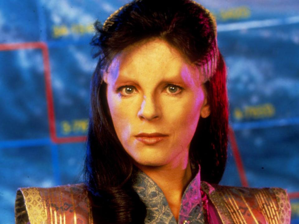 Furlan as the alien ambassador Delenn in Babylon 5Rex Features