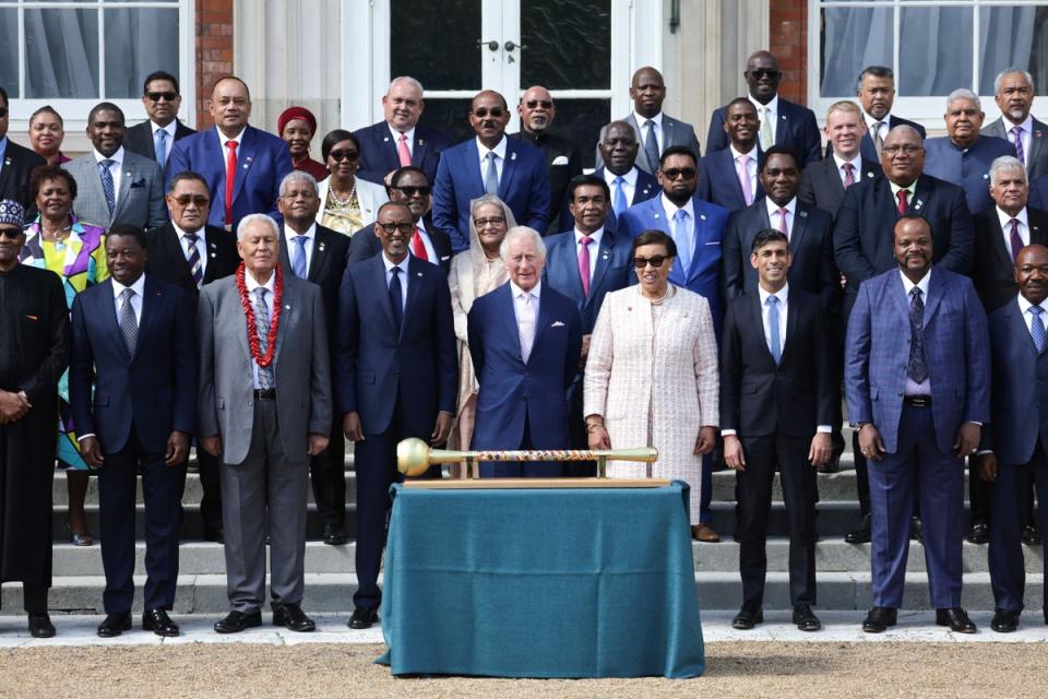 Das Treffen des Königs mit Commonwealth-Führern, die an seiner Krönung teilnehmen (PA) (PA Wire)