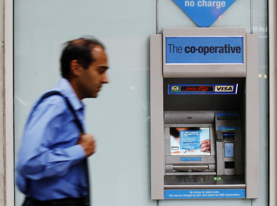 Thieves targeting Co-op cash machines will be sprayed with the new traceable gel (REUTERS/Luke MacGregor)