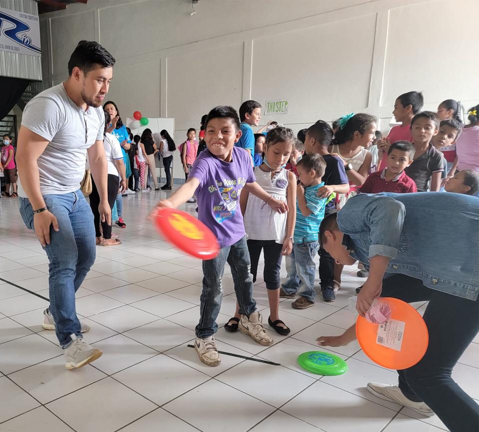 Nicaraguan children discover the joys of Frisbee-type toys at Deeply Rooted Grounds, a nonprofit funded by a former St. Augustine resident.