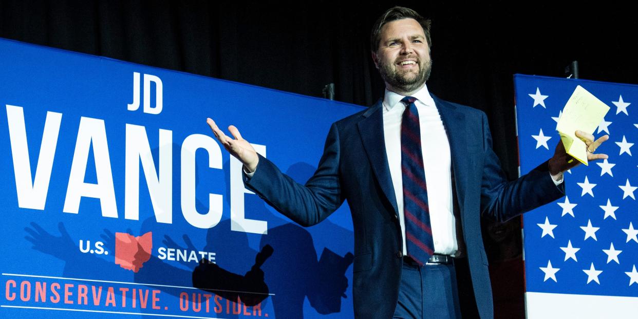 JD Vance at a campaign