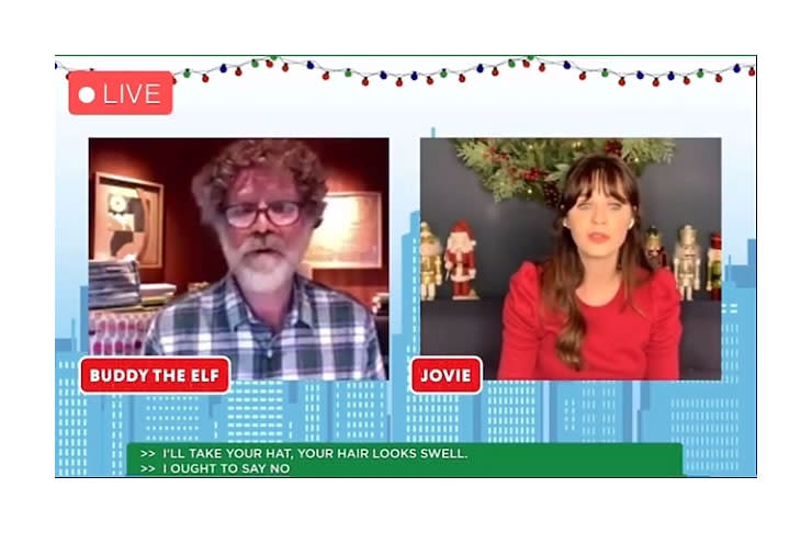 Will Ferrell and Zooey Deschanel Reenact Iconic Elf Singing Scene