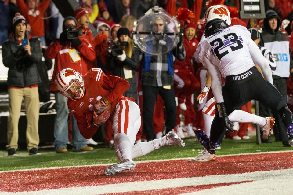 Wisconsin wide receiver Jazz Peavy was involved in a controversial play in the loss to Northwestern.