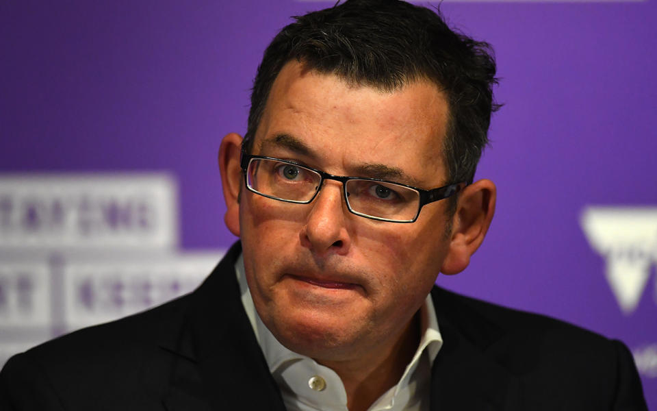 Victorian Premier Daniel Andrews addresses the media during a press conference in Melbourne. Source: AAP