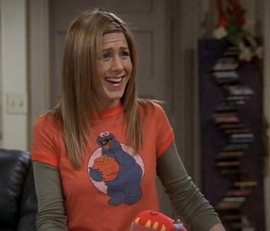 Closeup of Rachel in "Friends"