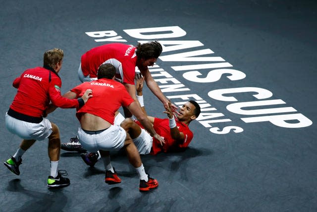 Felix Auger Aliassime wins Davis Cup for Canada