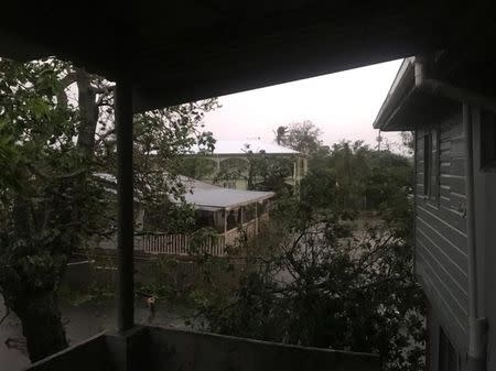 The aftermath of cyclone Gita is seen in Nuku'alofa, Tonga, February 13, 2018 in this picture obtained from social media. Twitter Virginie Dourlet/via REUTERS