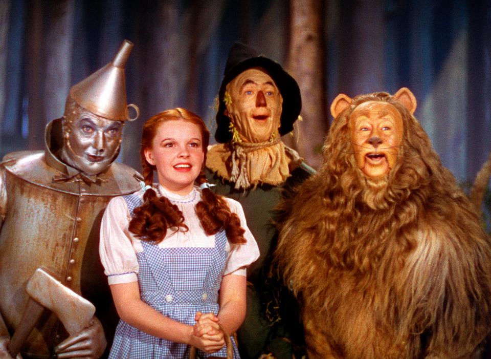 Judy Garland wore the slippers in her role as Dorothy Gale in "The Wizard of Oz."