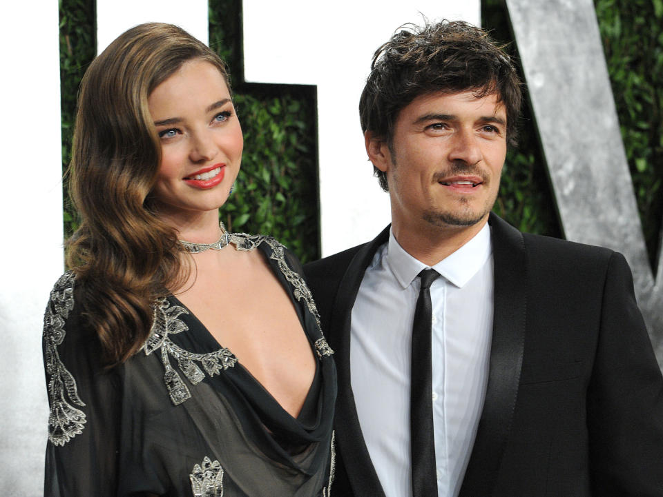 Miranda Kerr and Orlando Bloom at the 2013 Vanity Fair Oscar Party