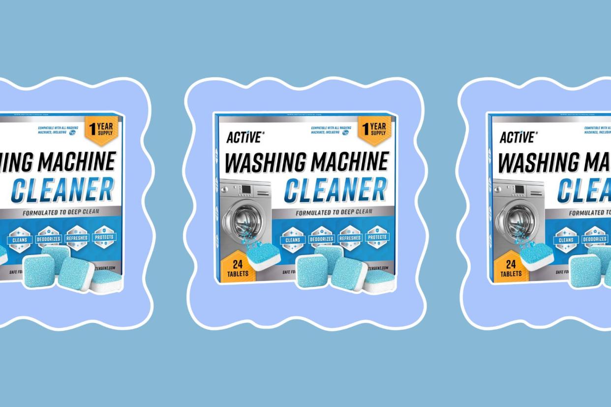 These bestselling Amazon washing machine tablets will rid your machine of grime and funky odours — shop them on sale for under $20. (Photo via Amazon)