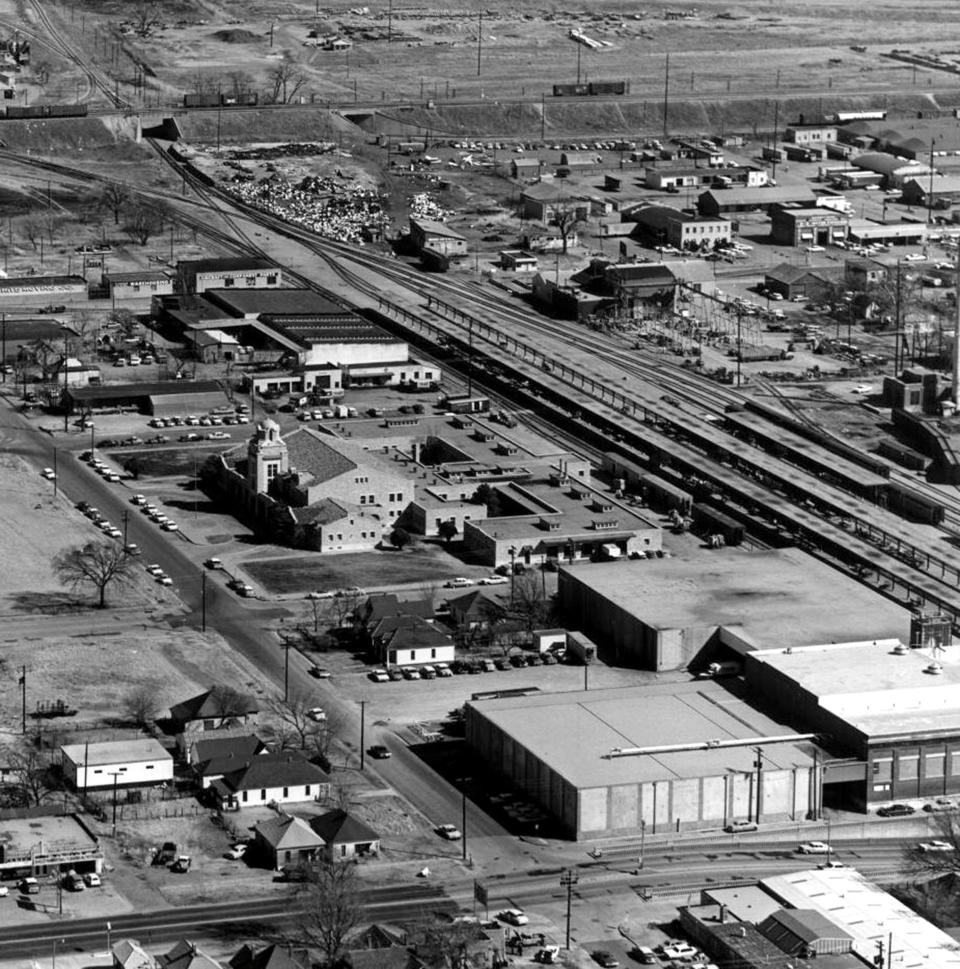 Union Station boasted several platforms for passenger trains connected to the station via an underground tunnel as shown in this 1964 photo. Passenger rail service at the station ended in 1967.