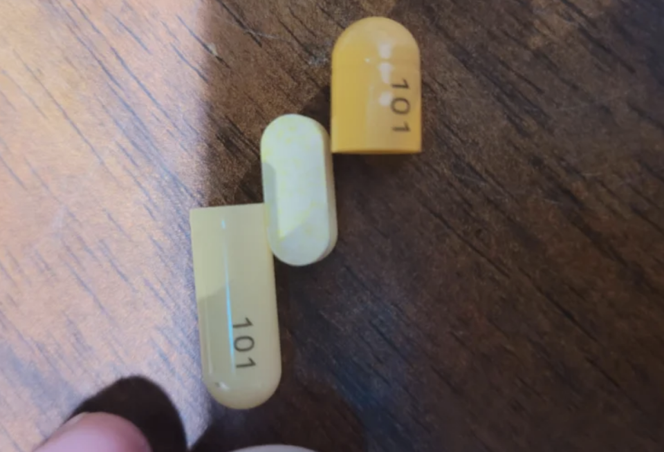 Showing the inside of a capsule, which is just a pill