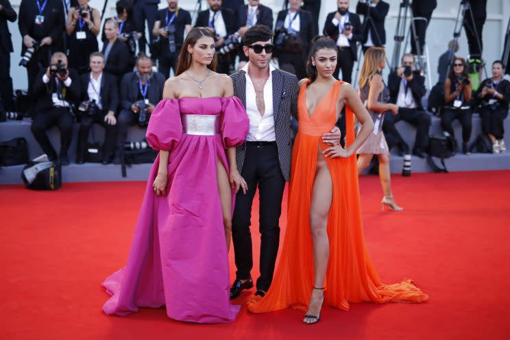 <i>The ‘vagina dress’ first appeared at the 2016 Venice Film Festival [Photo: Getty]</i>