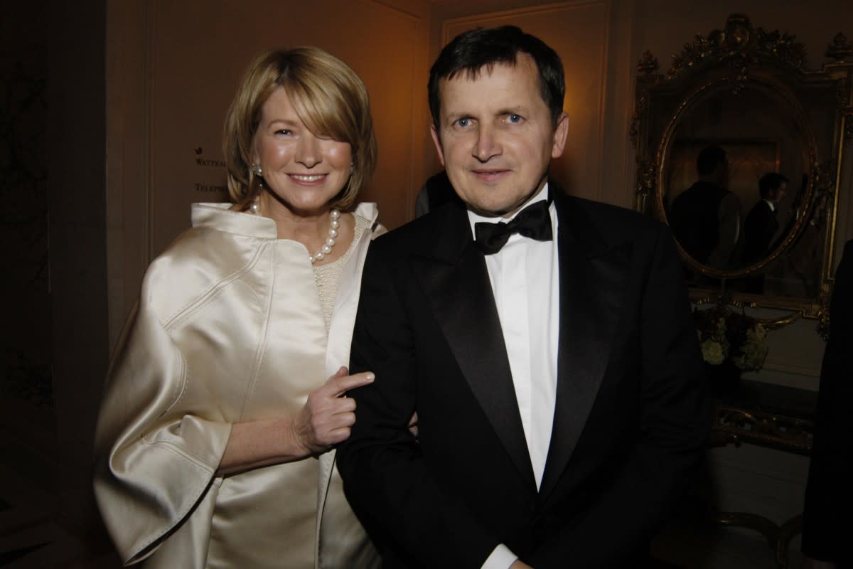 Martha Stewart and Charles Simonyi attend The Russian National Orchestra's 15th Anniversary Gala at St. Regis Roof Ballroom on March 7, 2006, in New York City.<p>Patrick McMullan/Getty Images</p>