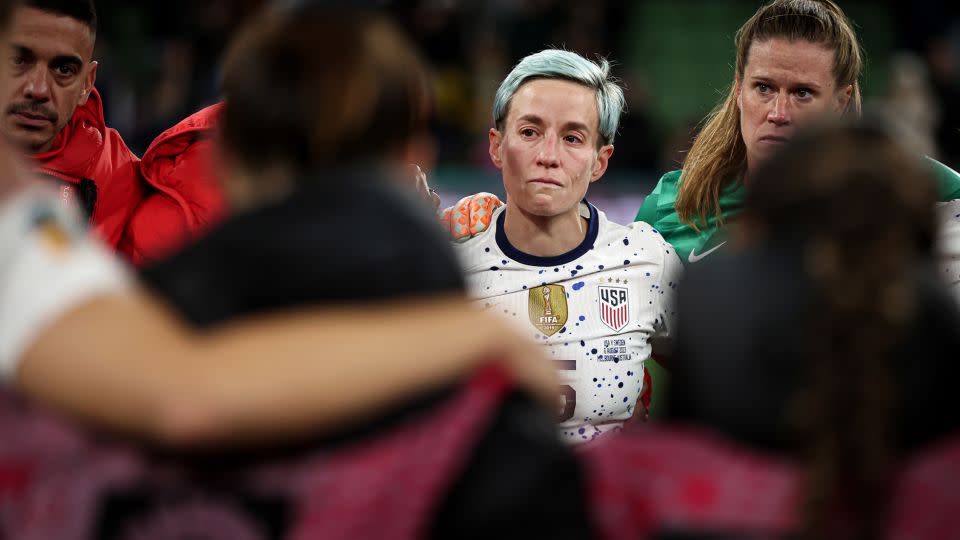 There was to be no perfect ending for Rapinoe as the US was dumped out of the 2023 Women's World Cup last-16. - Alex Pantling/FIFA/Getty Images