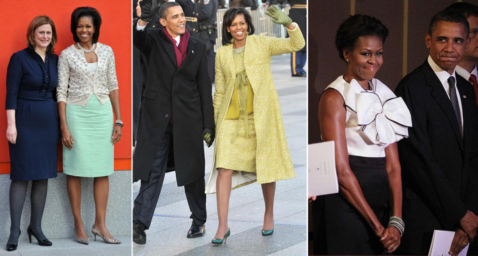 Michelle Obama wore a lot of J.Crew during the Obama White House years. (Photo: Getty Images)