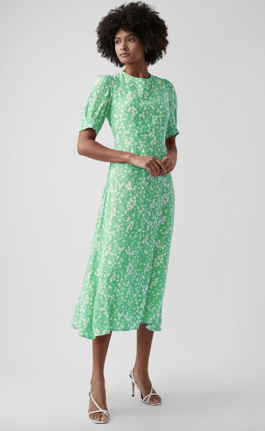 Fresh Ditsy Round Neck Dress (Great Plains)