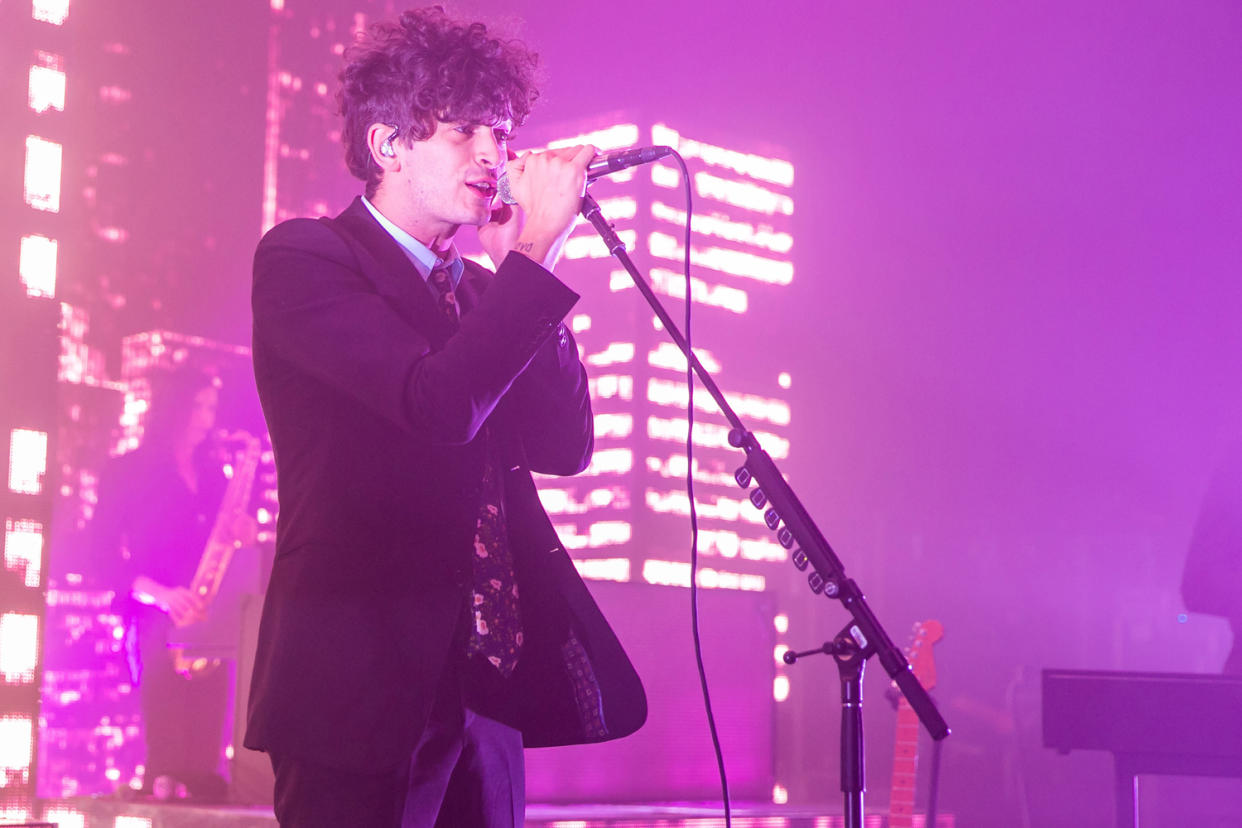 Emotional: Matt Healy on stage in Detroit: Scott Legato/Getty