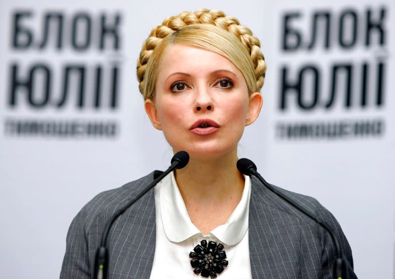 ▲成功協助尤申科選上總統後，提摩申科也成功入閣成為烏克蘭首位女總理。（圖／美聯社）