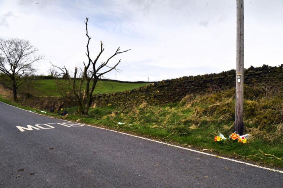 Bradford Telegraph and Argus: Teenager Ellis Lockley died after the crash on Tarn Lane, a rural road near Braithwaite, at 2.19pm