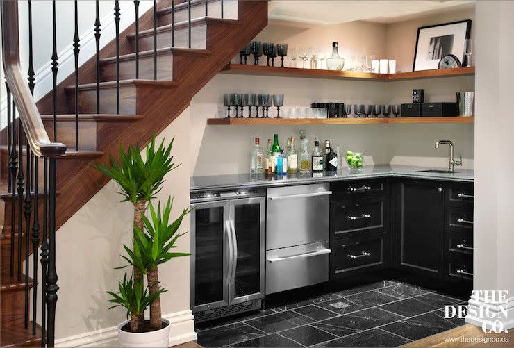 16) Construct a Bar Beneath the Stairs