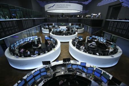 A general view of the German stock exchange in Frankfurt May 7, 2013. REUTERS/Lisi Niesner