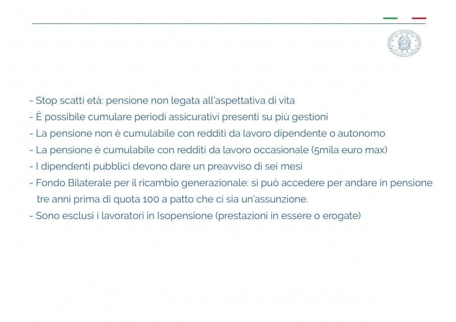 <p>La pensione non sarà più legata all’aspettativa di vita e si potranno cumulare periodi assicurativi presenti su più gestioni. </p>