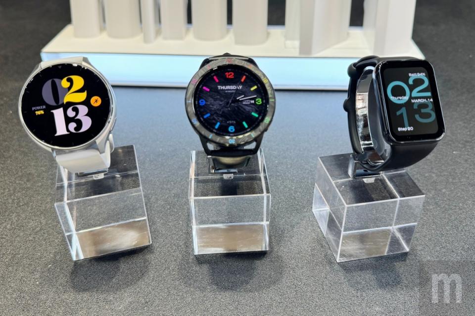 ▲此次同步引進台灣市場的小米手錶S3、小米手錶2、小米手環8 Pro