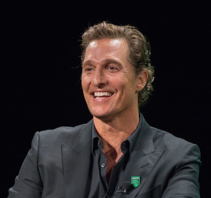 Closeup of Matthew McConaughey