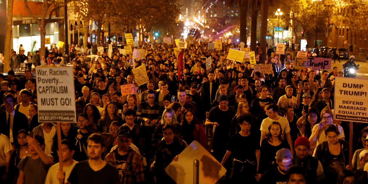 Donald Trump protest San Francisco