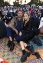 <p>Evan Ross and Ashlee Simpson attend Outfest Los Angeles LGBTQ Film Festival's screening of "Everybody's Talking About Jamie" at Cinespia's Hollywood Forever Cemetery in Hollywood.</p>