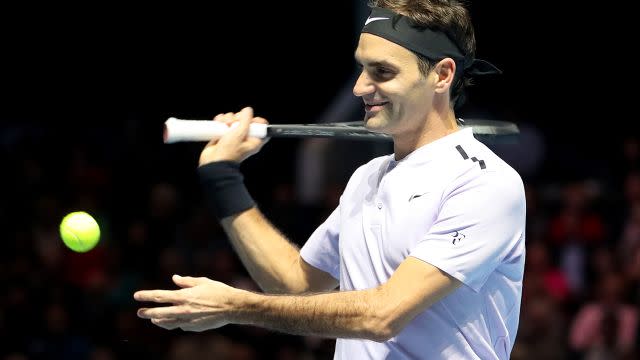 Federer laughed off the incident. Image: Getty