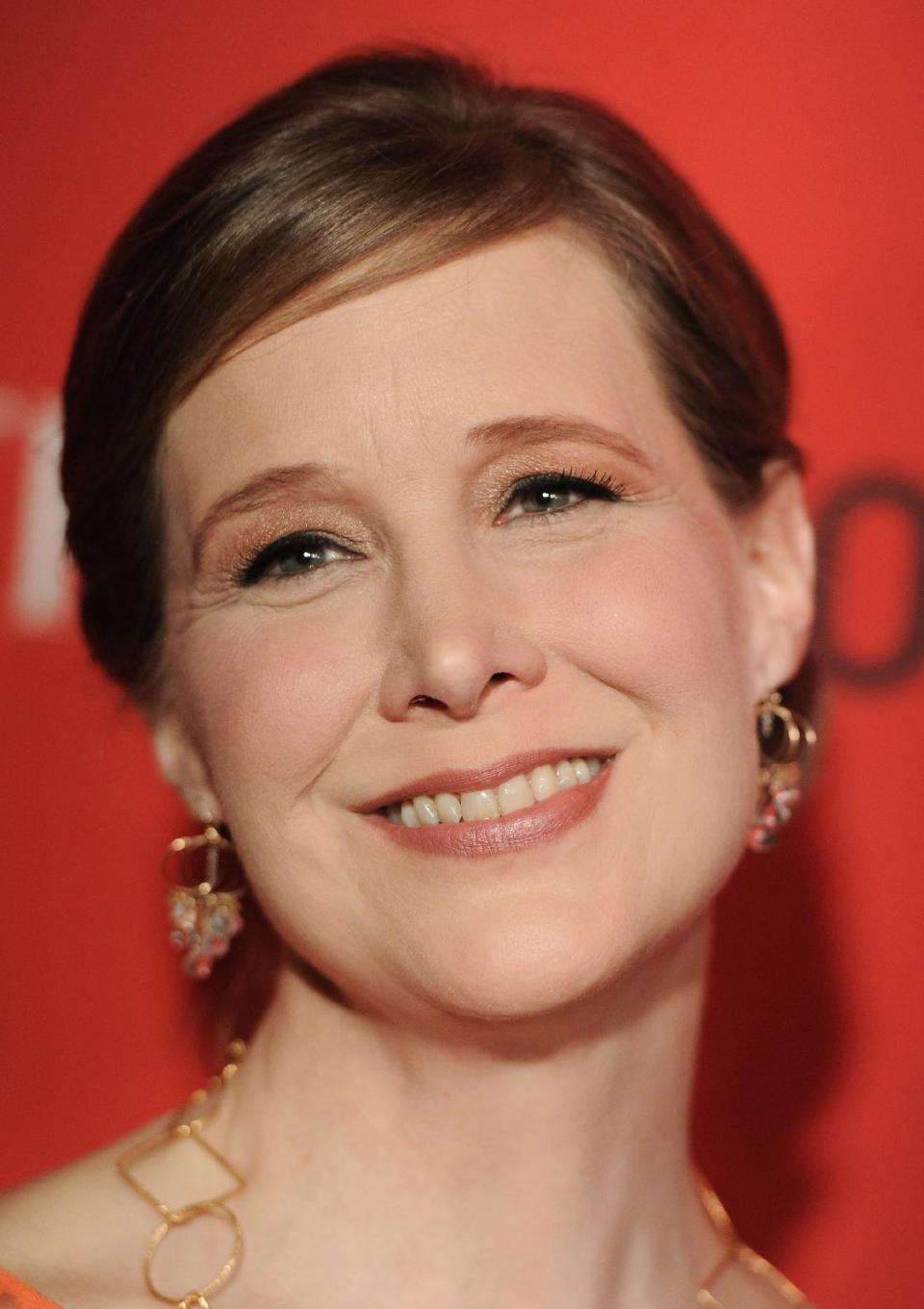 FILE - In this April 24, 2012, file photo, Author Ann Patchett attends the TIME 100 gala, celebrating the 100 most influential people in the world, at the Frederick P. Rose Hall in New York. Patchett, Michael Chabon and Zadie Smith were among the nominees announced Tuesday, Jan. 17, 2017, for the National Book Critics Circle Awards. (AP Photo/Evan Agostini, File)