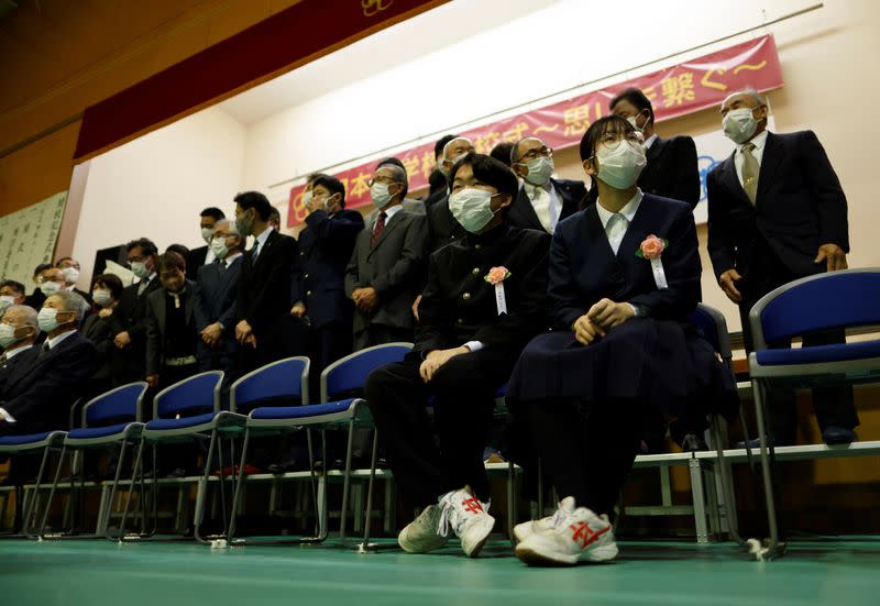 The Wider Image: Last students graduate: School closures spread in ageing Japan