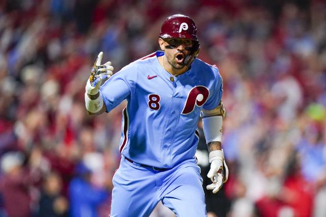 Phillies are wearing their powder blue jerseys tonight in game 4 against  the Braves! Whether you need to upgrade your jersey, t shirt or…