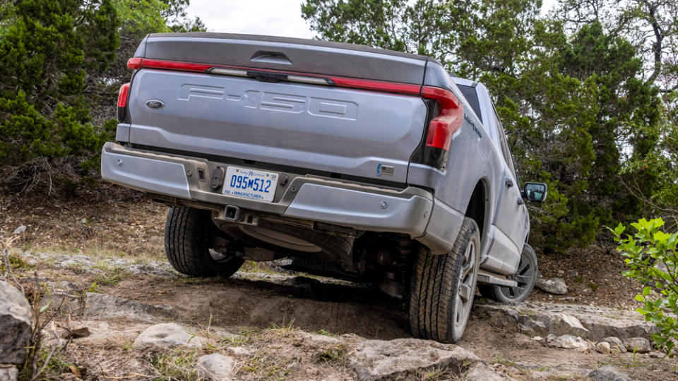 On an off-road course, the truck climbed rocks and traversed ruts admirably, but this isn’t its strongest suit. - Credit: Ford Motor Company
