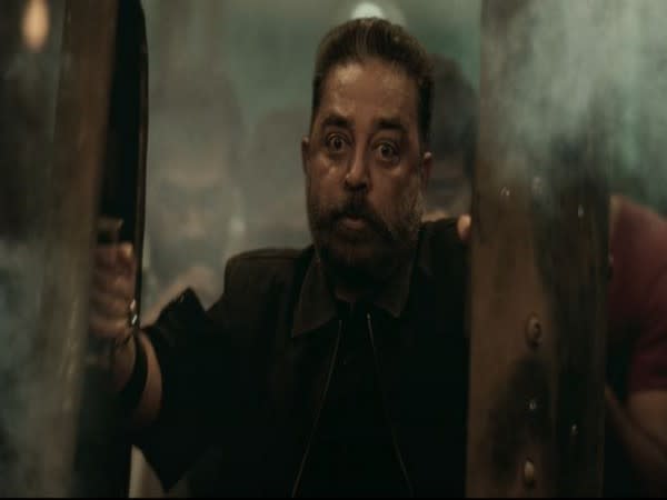 Kamal Hassan in a glimpse from 'Vikram' teaser (Image source: YouTube)