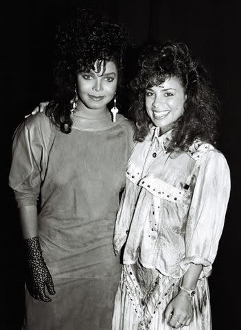 <p>Bei/Shutterstock</p> Janet Jackson and Paula Abdul in 1986