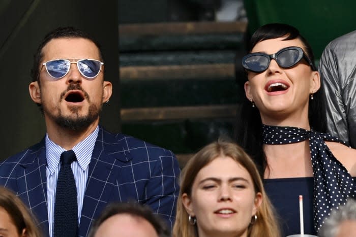 Orlando Bloom y Katy Perry en Wimbledon