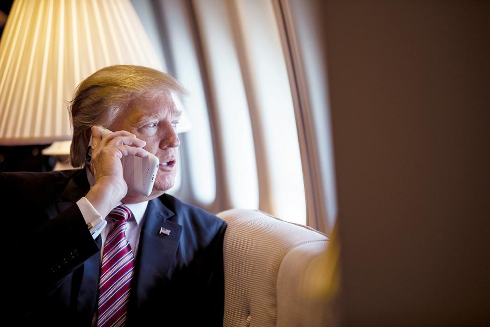 Trump on phone