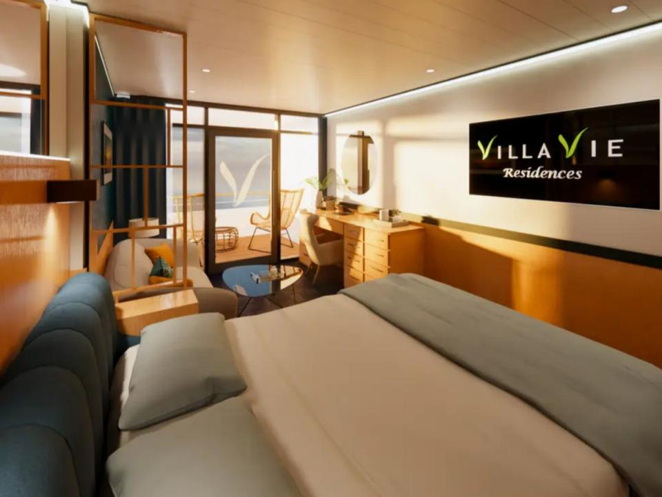 Villa Vie Residences allows passengers to buy cabins or pay-as-you-go (Villa Vie Residences)