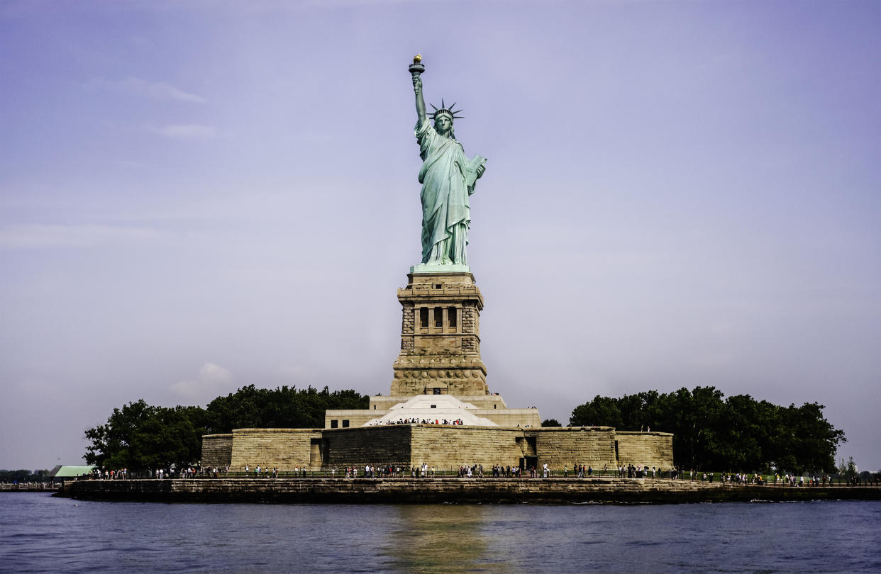 Is Lady Liberty actually a man? One historian believes sculptor Fr&eacute;d&eacute;ric Auguste Bartholdi used his brother as a model for the iconic statue.&nbsp; (Photo: Chaiwat Chantananukul via Getty Images)