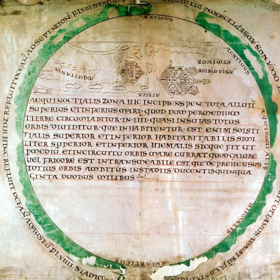 Mapa del mundo del siglo X
