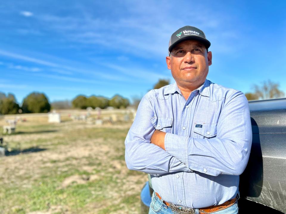 Richard Flores, 58, is a fifth-generation rancher in Eagle Pass, Texas. He says he has seen firsthand how smugglers and migrants have cut through his property's fence and affected businesses. He supports better border enforcement, but thinks immigration reform may be a better solution.
