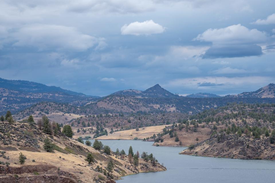 The Iron Gate Reservoir near the Iron Gate Dam outside Hornbrook, California