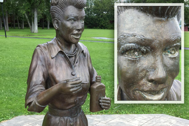 Move over 'Scary Lucy,' there's a new weird statue in town — and