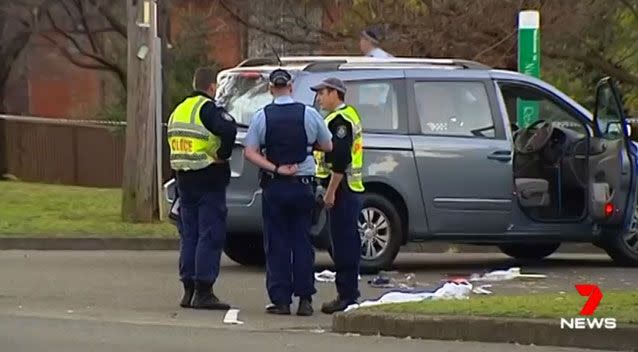 Police investigate. Source: 7 News