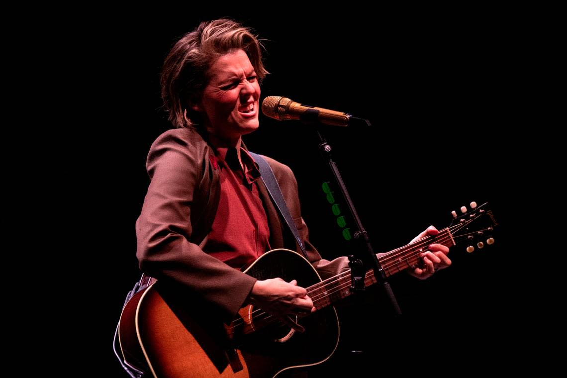 Brandi Carlile plays a special solo concert at DPAC in Durham, N.C., Friday night, Oct. 7, 2022.