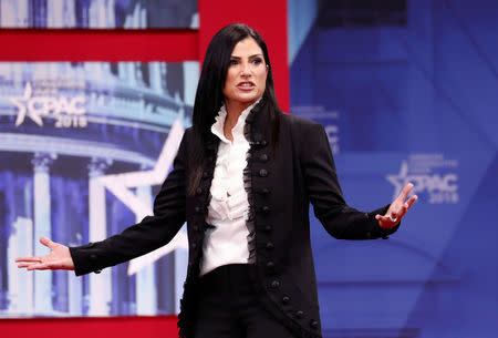 National Rifle Association (NRA) spokeswoman Dana Loesch speaks at the Conservative Political Action Conference (CPAC) at National Harbor, Maryland, U.S., February 22, 2018. REUTERS/Kevin Lamarque