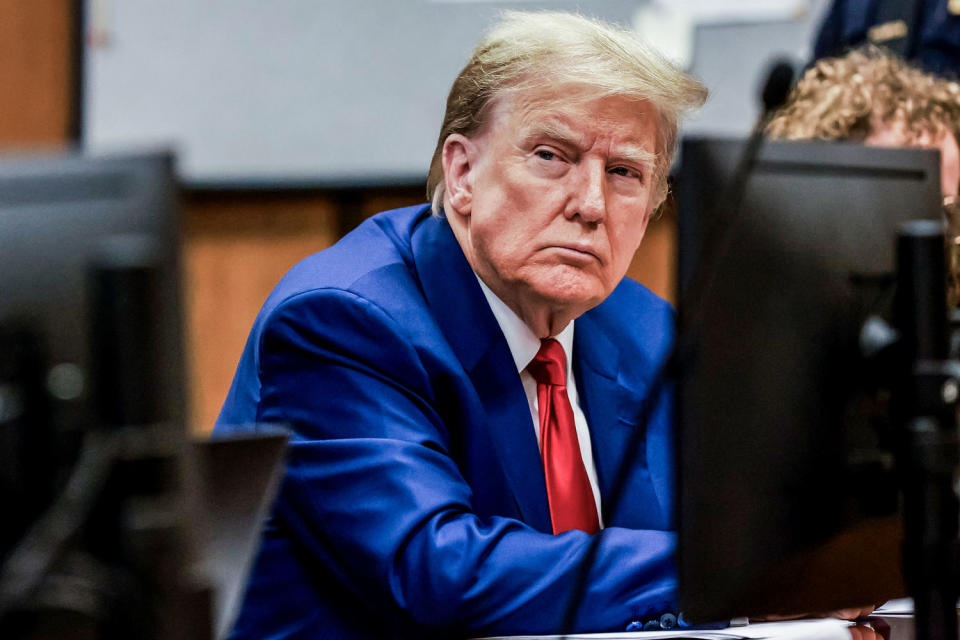 Donald Trump at New York Criminal Court (Justin Lane / Pool via AP)